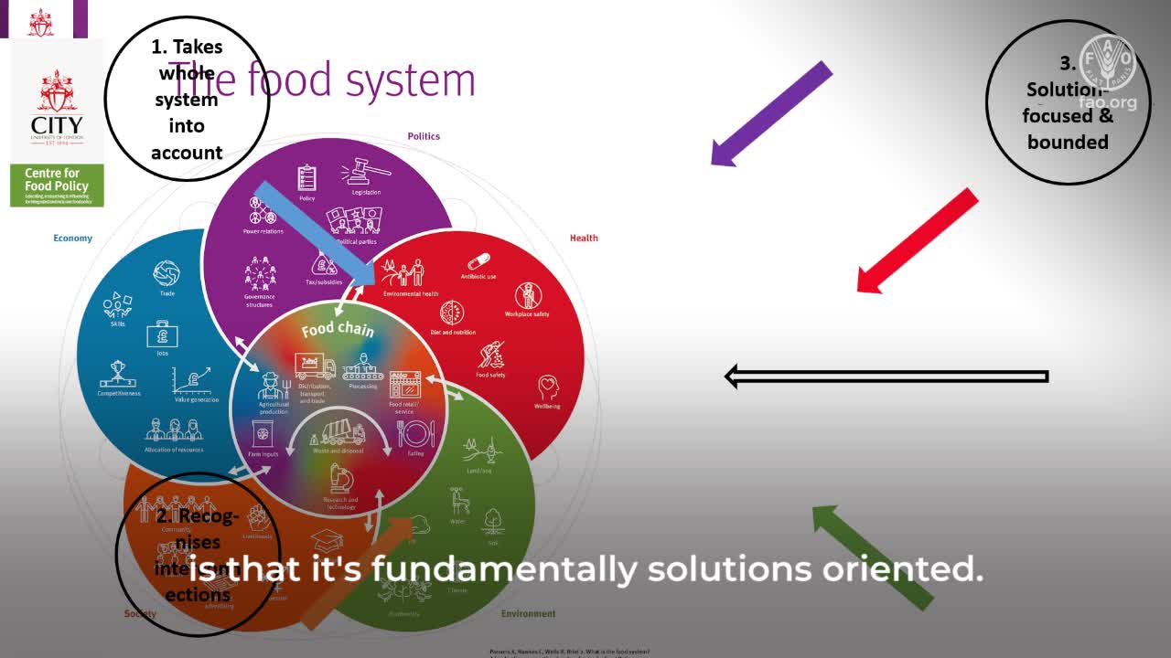 Le système alimentaire. Dimensions, moteurs, résultats, complexité : Approche des systèmes alimentaires