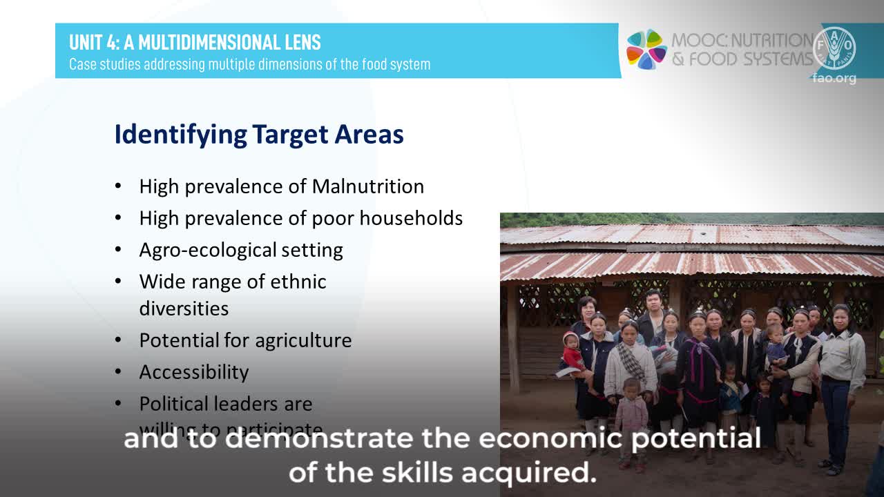 Exemple d'une intervention alimentaire et nutritionnelle multidimensionnelle : étude de cas en République démocratique populaire du Laos