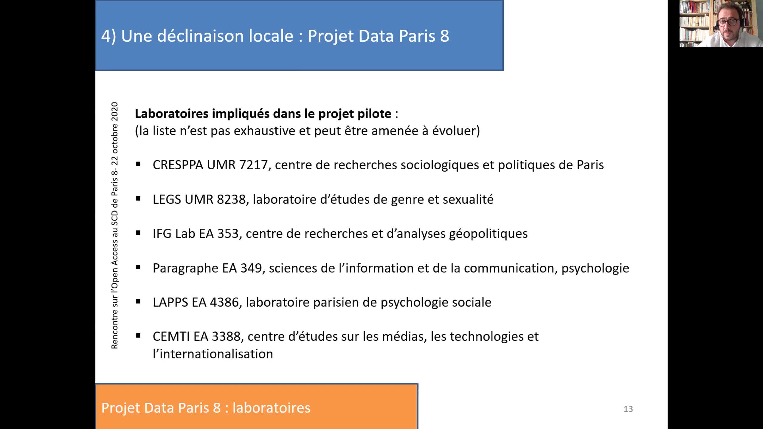 Data Paris 8 : vers un entrepôt de gestion des données pour l'université. 