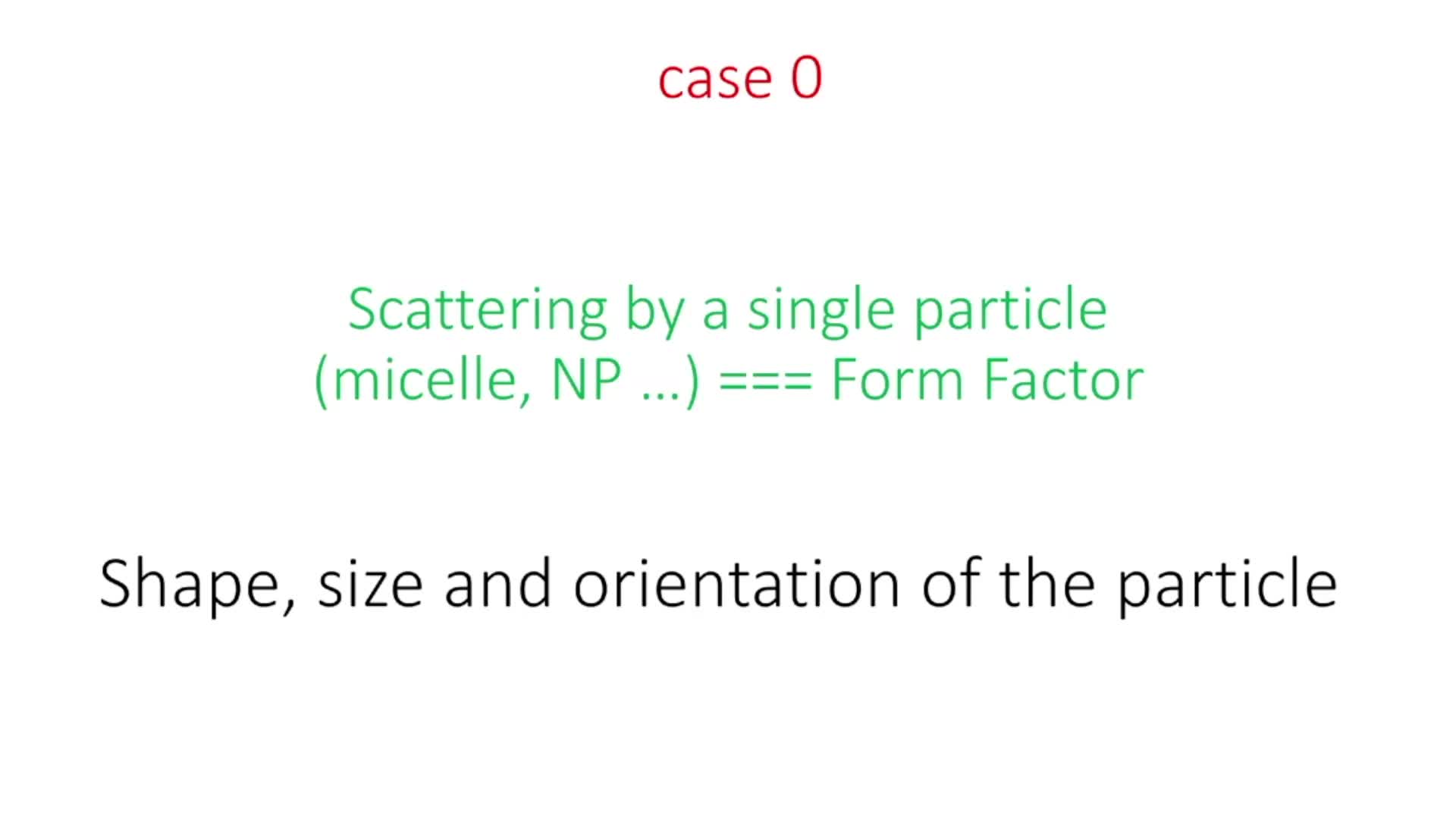 An introduction to small angle x-ray scattering
