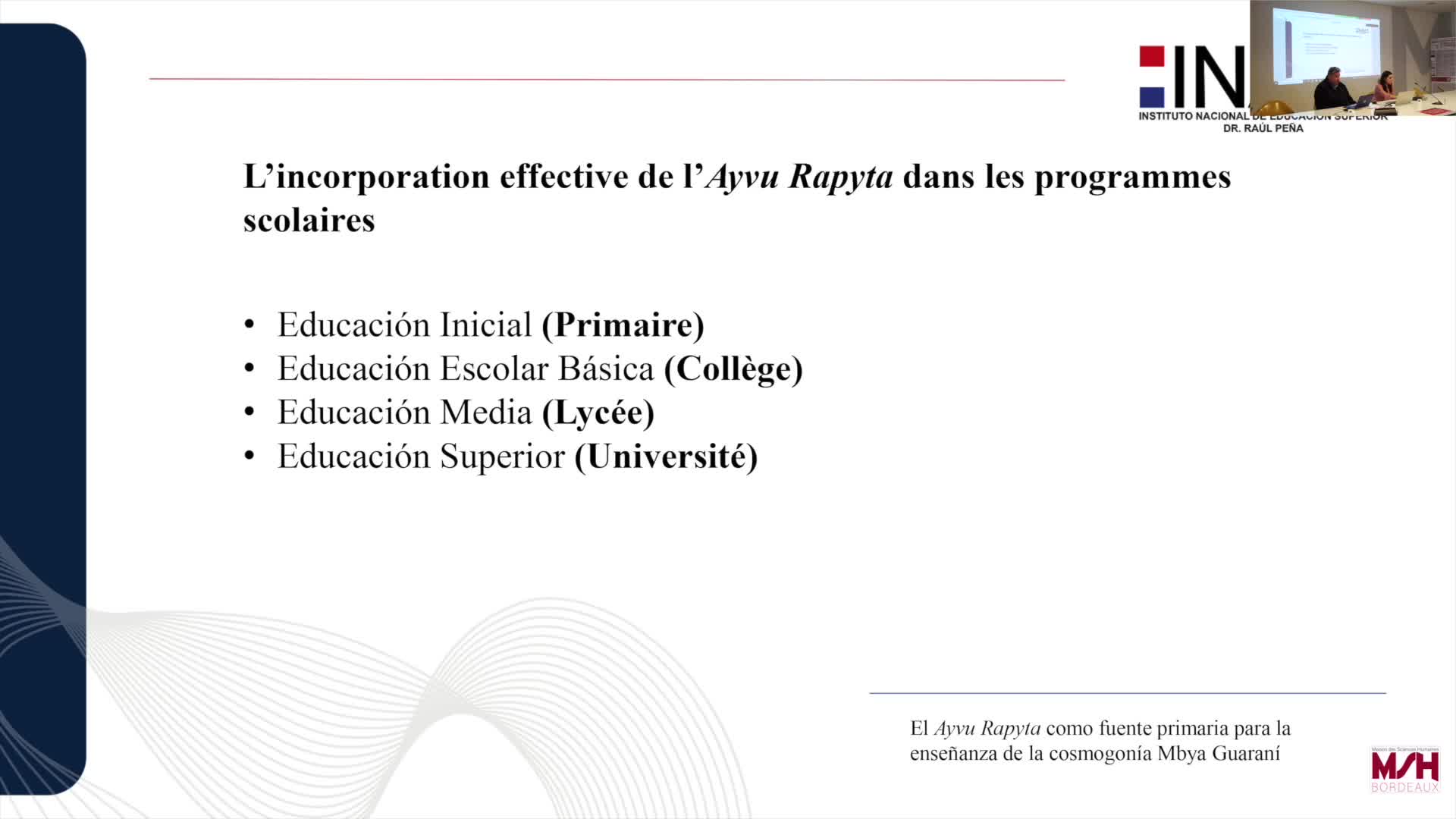 L’Ayvu Rapyta comme source primaire pour l’enseignement de  la cosmogonie Mbya Guarani