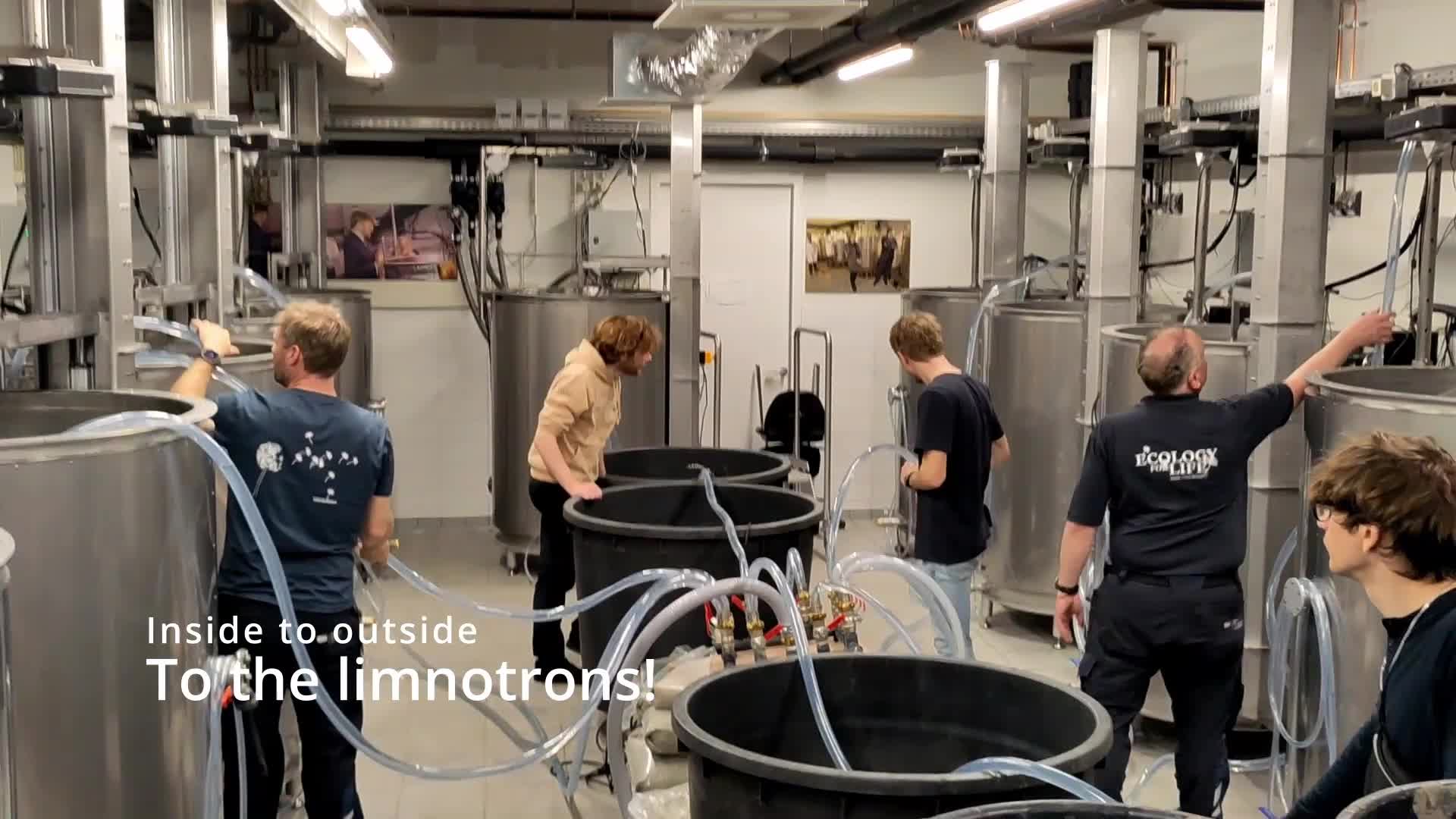 Limnotrons experiment launch! How 12 000 L  lake water were transferred into the lab