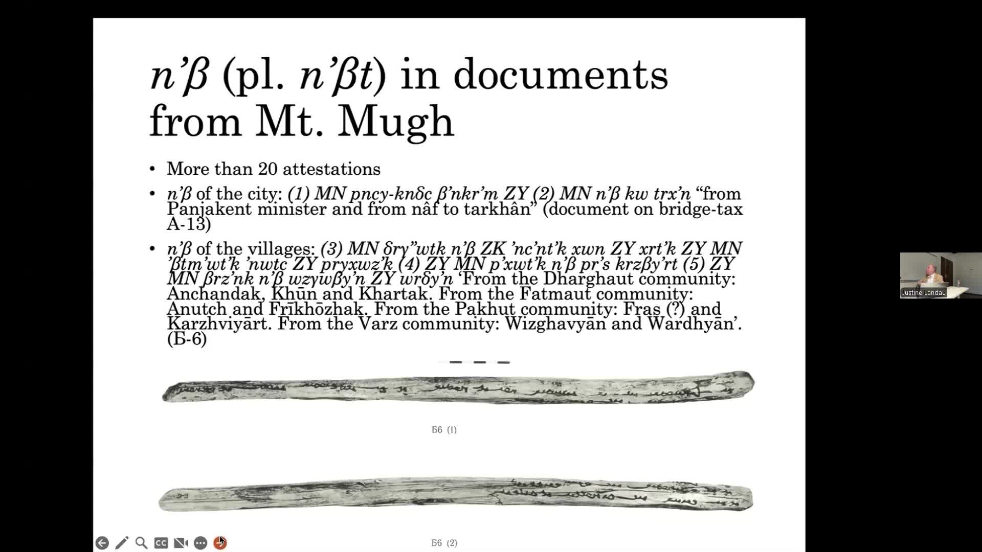 Sogdian Documents from Mount Mugh: Historical, archaeological, administrative and economic geographies of Central Asia at the eve of Islamization
