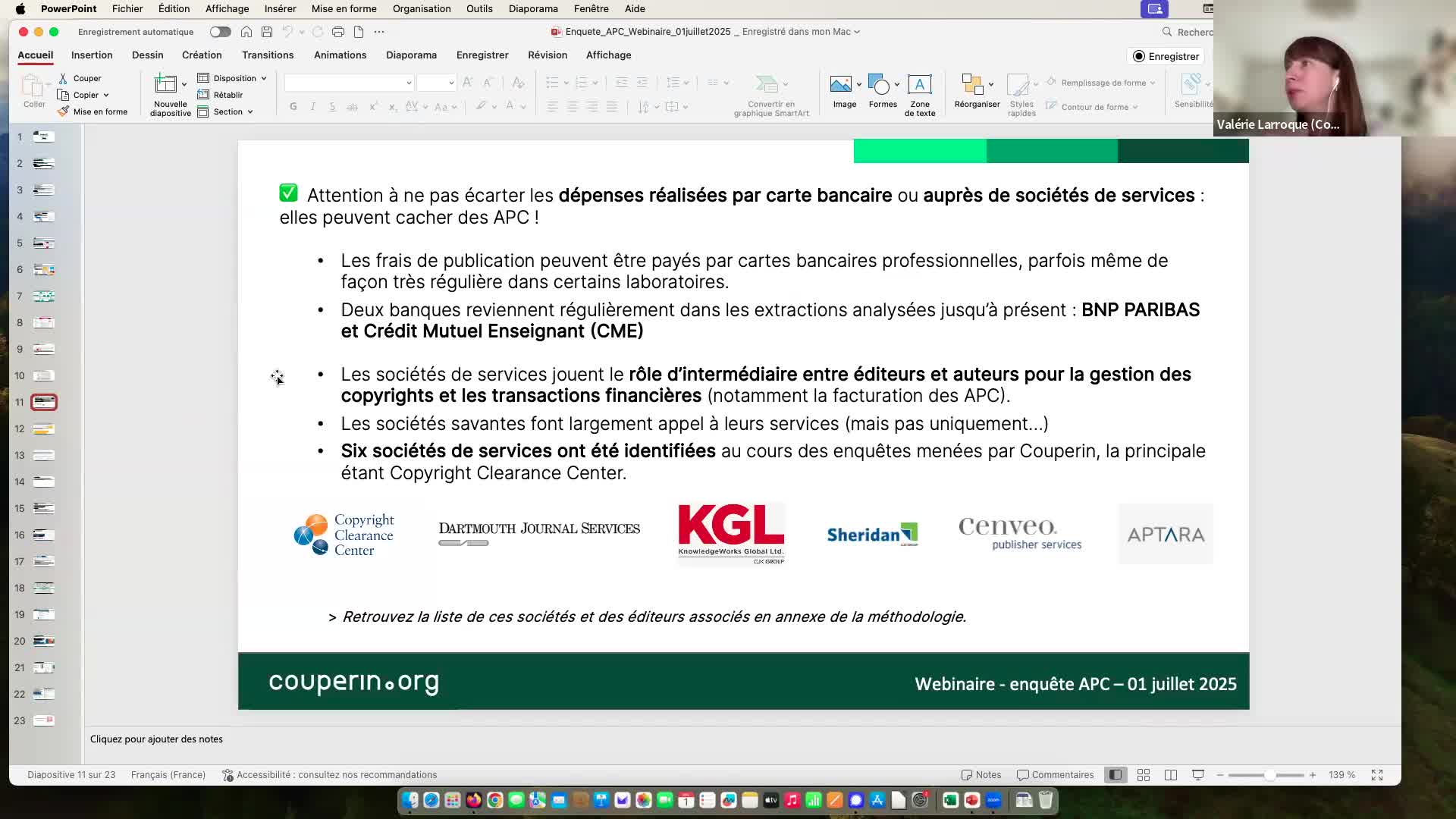 Webinaire enquête APC juillet 2025