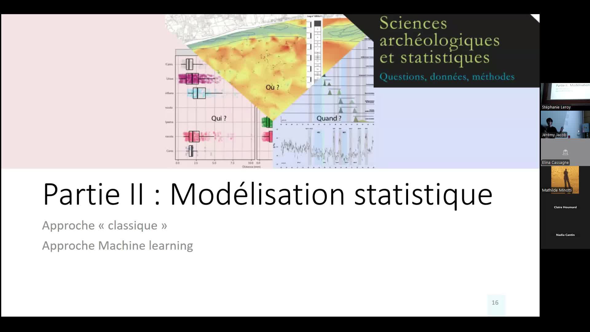 Archéologie et statistique : Un dialogue méthodologique - vidéo 16