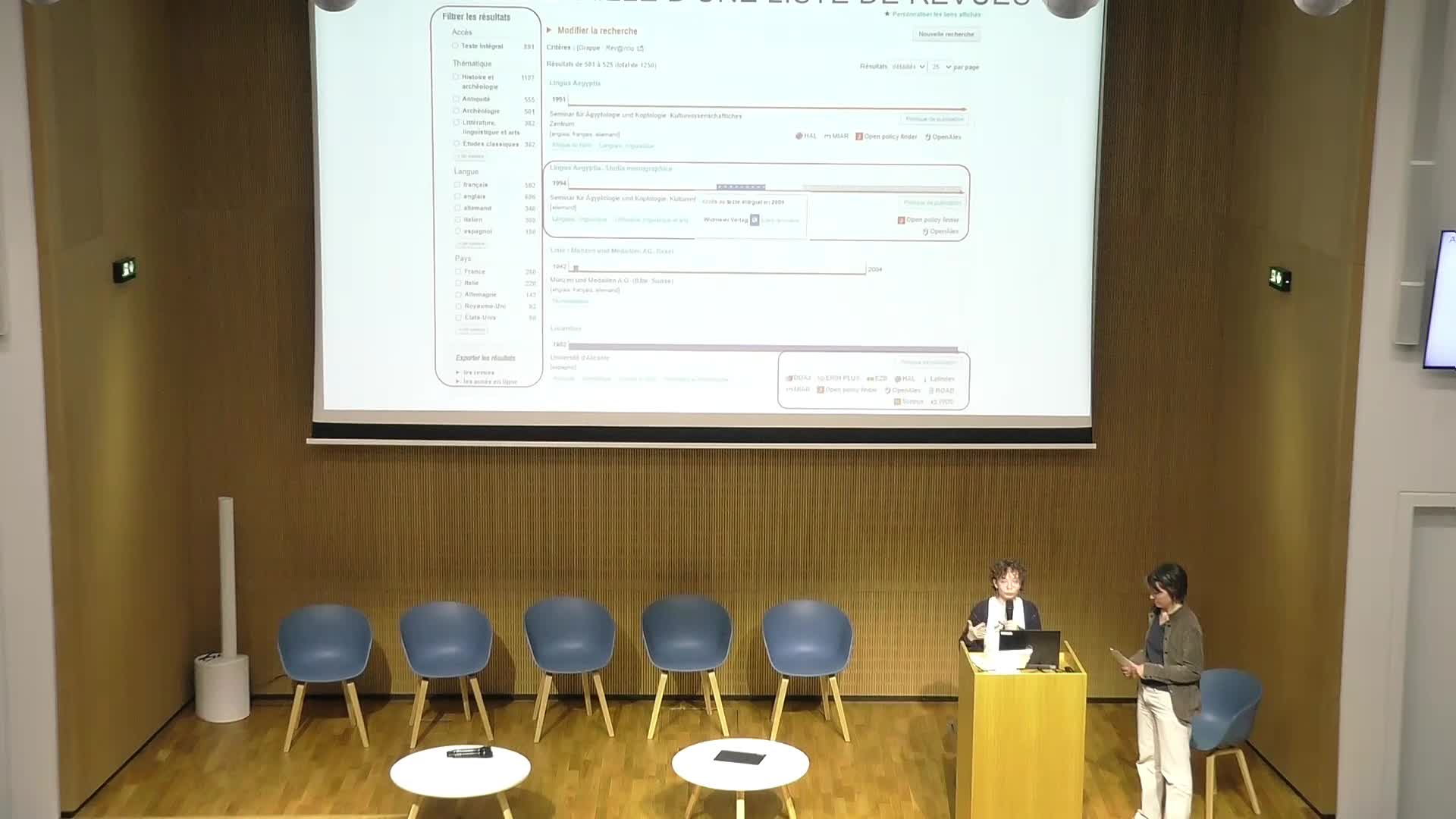 Projet Rev@ntiq – Marie Chebance (Maison de l’Orient et de la Méditerranée) et Amélie Descollonge (ABES)