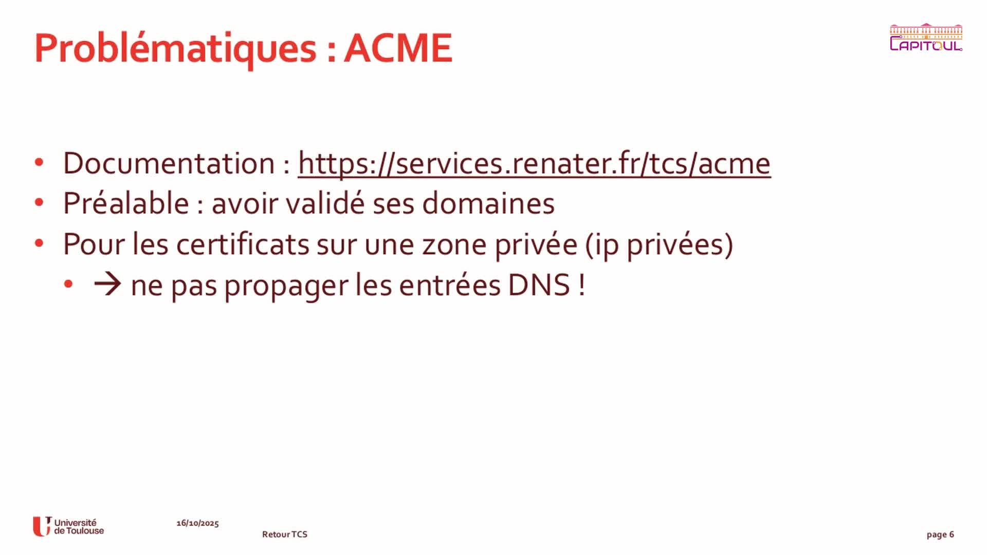 Certificats - Retour Forum TCS du passage à Harica