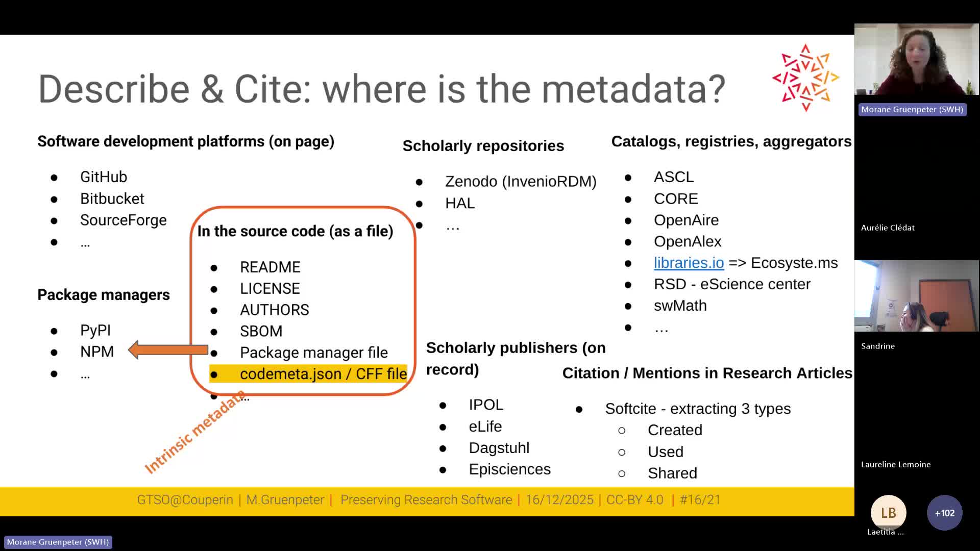 Logiciels et données de recherche, même combat ? Accompagner à la documentation, à la pérennisation et à la valorisation