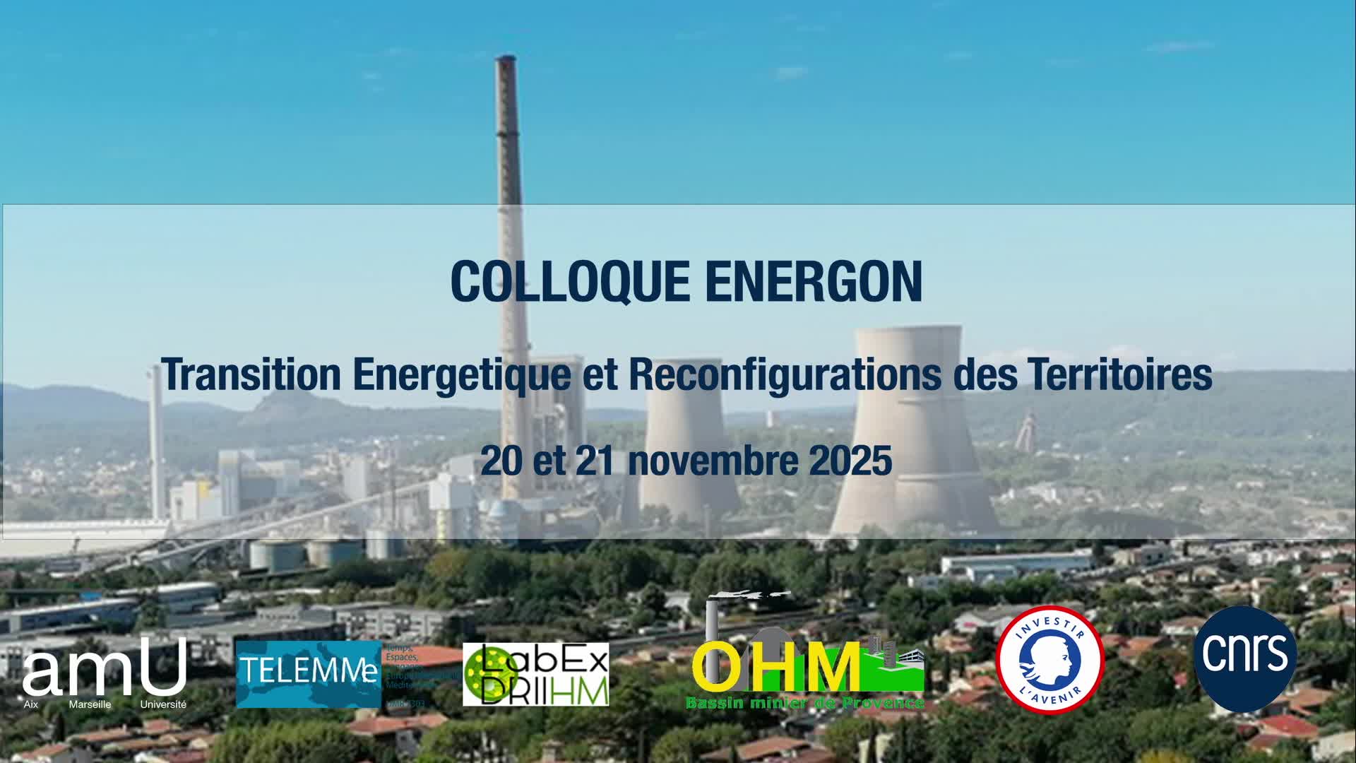 ENERGON 2025 - Session 2 : La Transition énergétique dans les territoires anciennement indsutrilisés et post-miniersrs