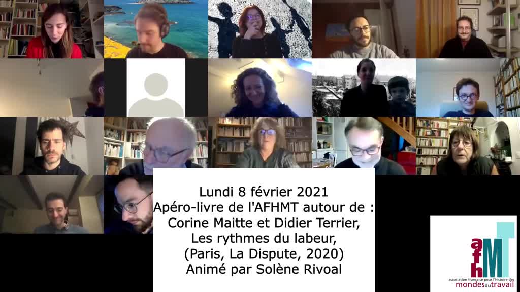 1er apéro-livre de l'AFHMT en 2021 : Les rythmes du labeur, par Corine Maitte et Didier Terrier