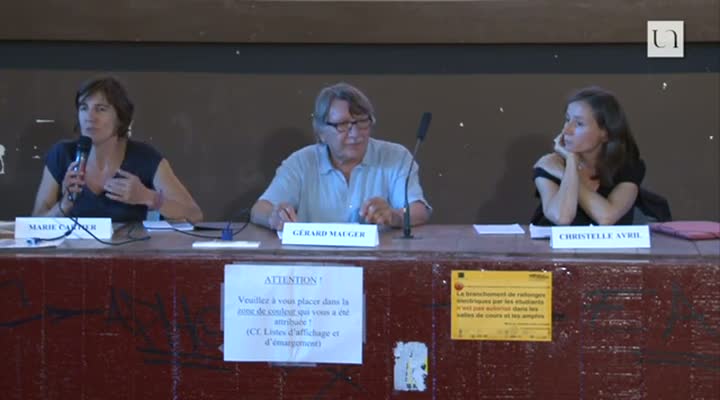 "Groupes dominés et changement social", semi-plénière avec la participation de Gérard Mauger et Christelle Avril