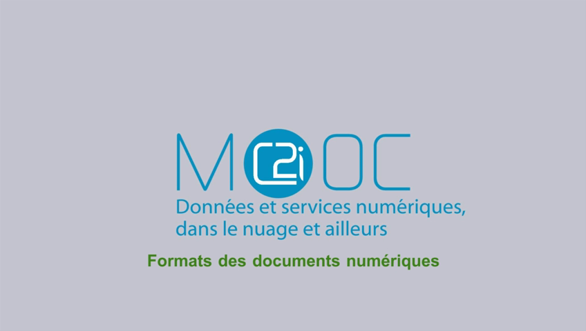 Formats des documents numériques (Module 4.1)