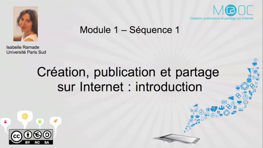 Introduction au MOOC “Création, publication et partage sur Internet”