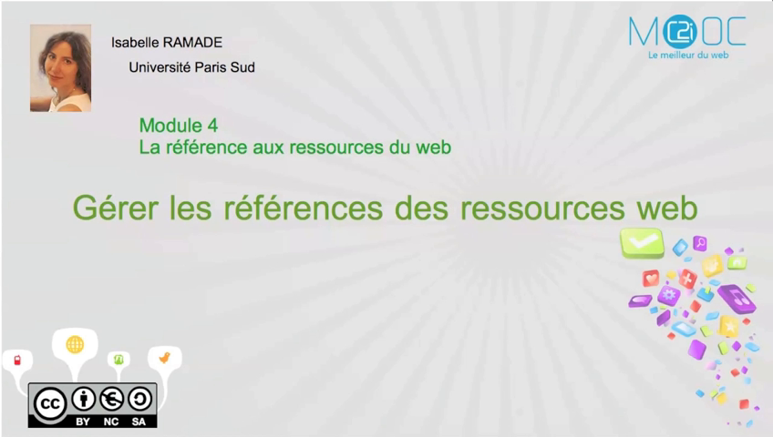 Gerer les références des ressources du web (Module 4.2)