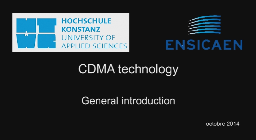 00 - General Introduction to CDMA technology courses