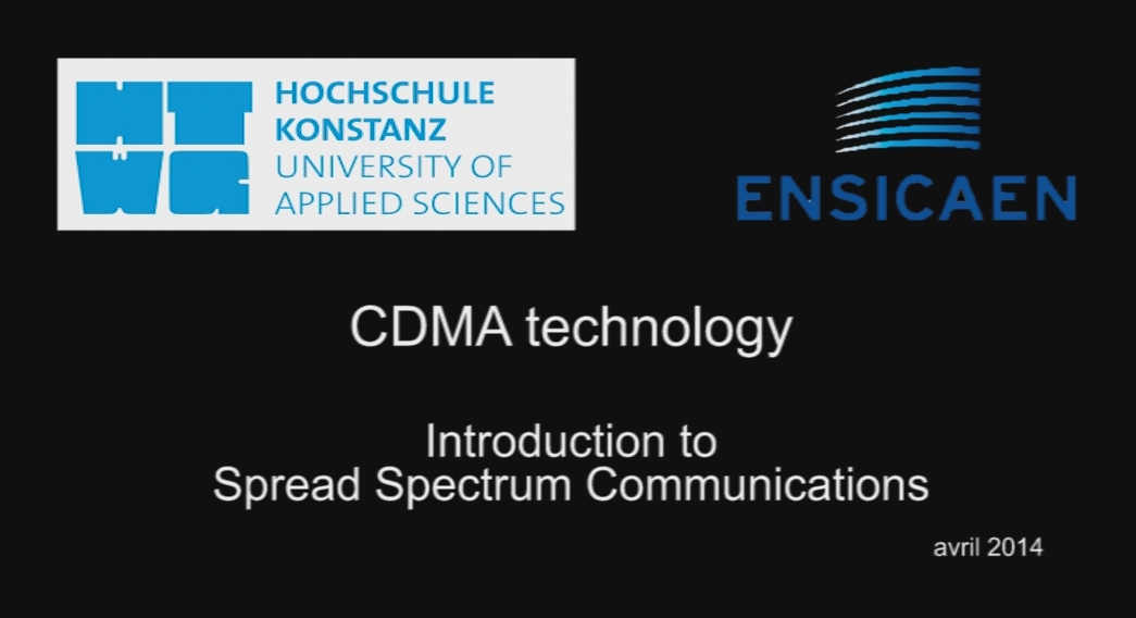 01 - Introduction to Spread Spectrum Communications (CDMA Technology)