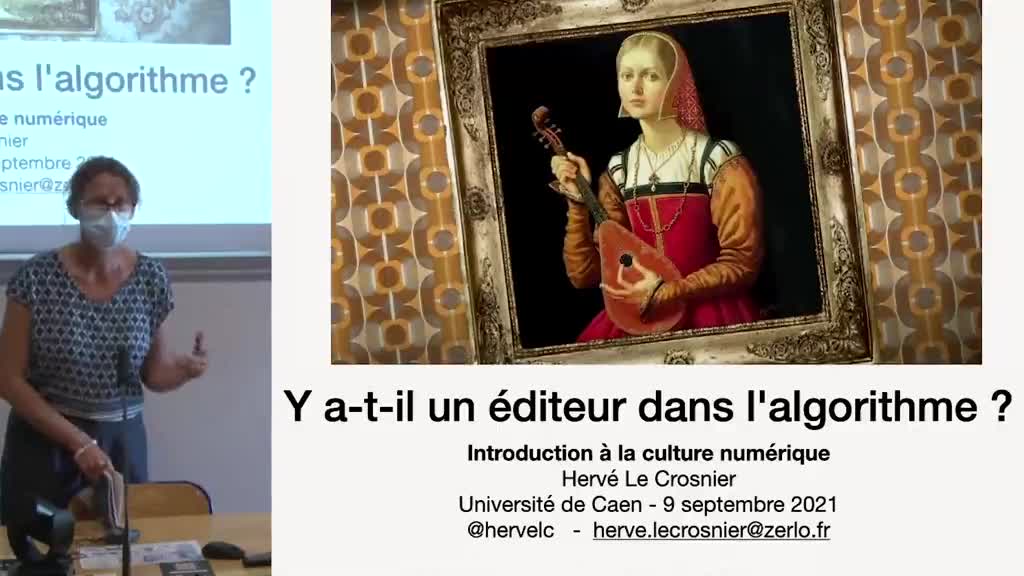 01A Culture numérique | introduction - 1ère partie - H.LECROSNIER Y a-t-il un éditeur dans l'algorithme ?