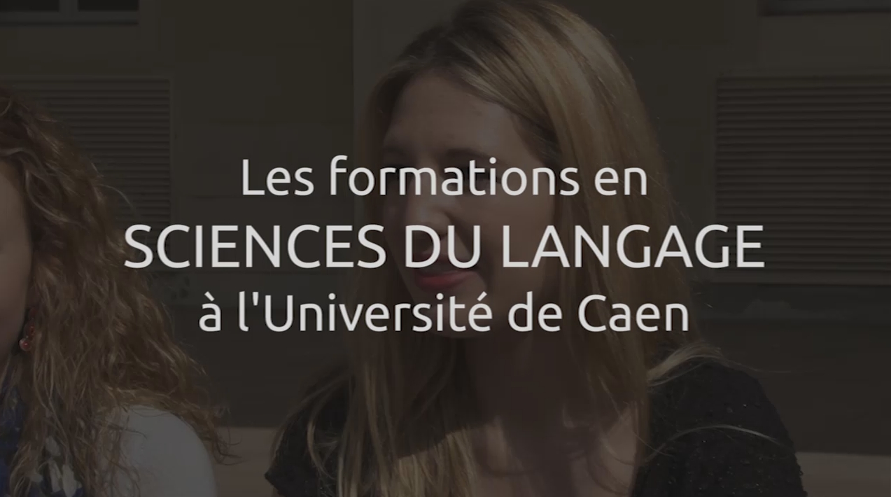 Les formations en Sciences du Langage à l'Université de Caen