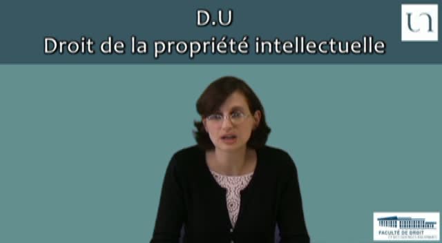 Présentation du D.U. Droit de la propriété intellectuelle proposé en formation ouverte à distance par l'Université de Nantes