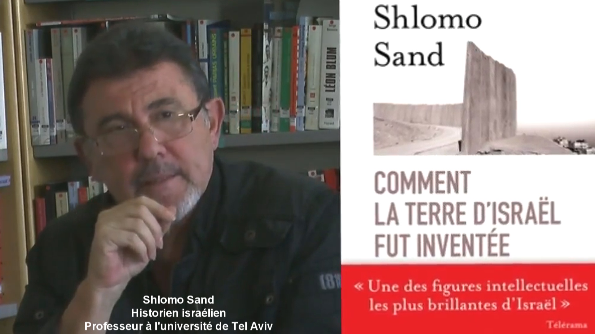 Shlomo Sand - Etat des lieux, Israël et la politique de colonisation des territoires