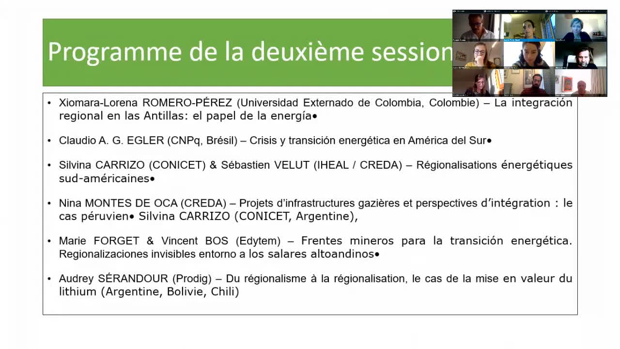 Session H2 - Les nouveaux dispositifs de régionalisation. Le laboratoire latino-américain