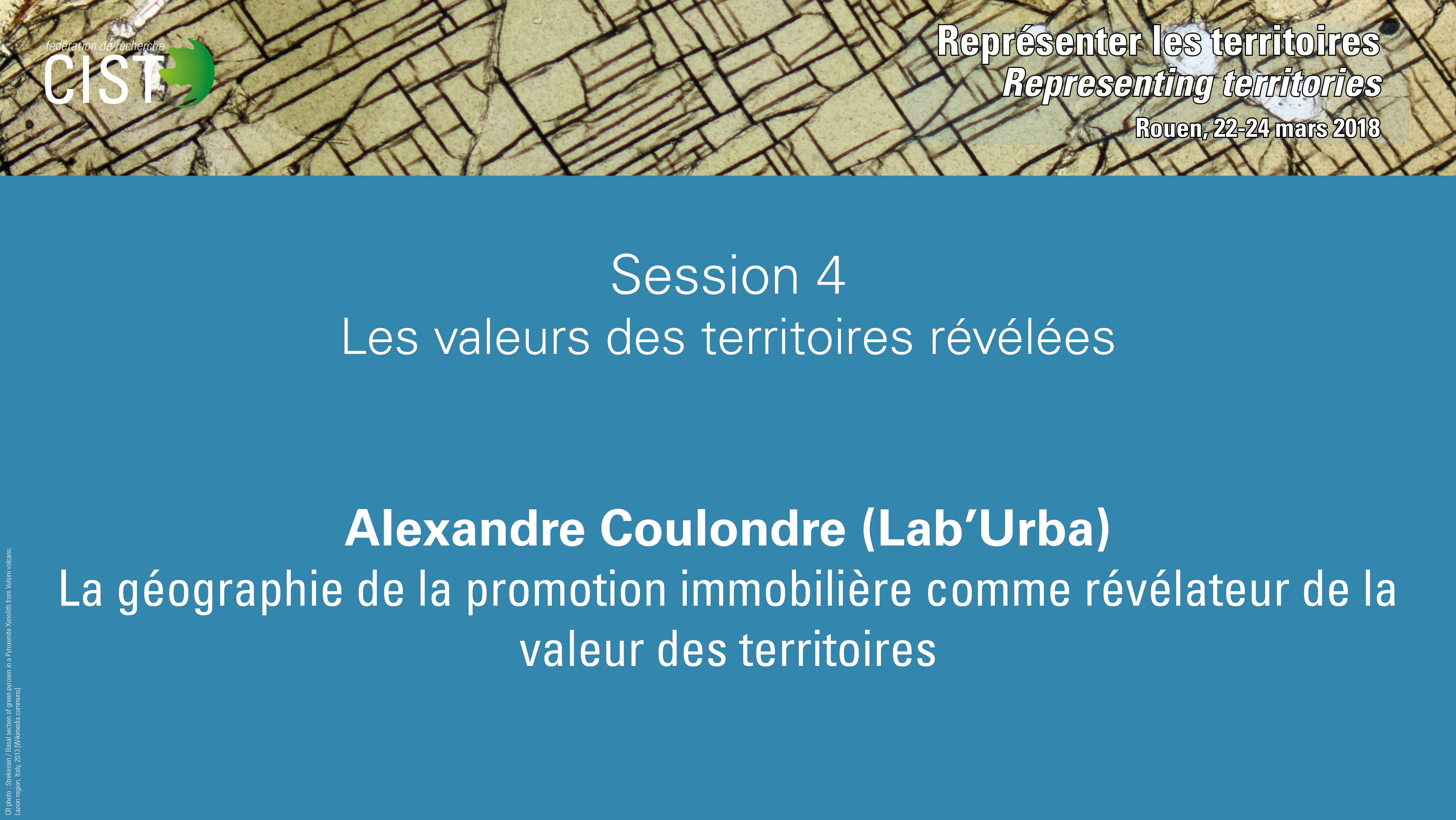 Alexandre Coulondre - La géographie de la promotion immobilière comme révélateur de la valeur des territoires ?