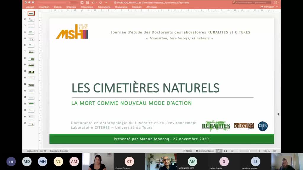 08 "Les cimetières naturels : la mort comme nouveau mode d'action", Manon Moncoq, UMR CITERES, Université de Tours