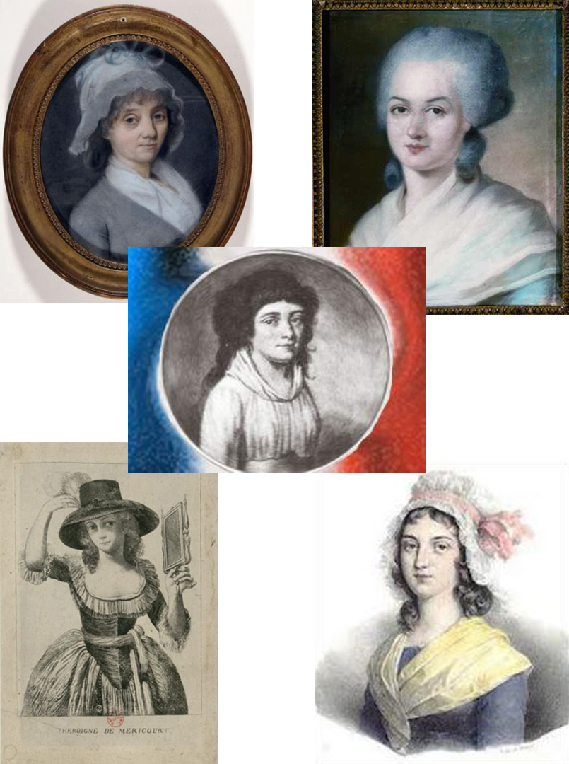 Cinq femmes actrices de la Révolution française