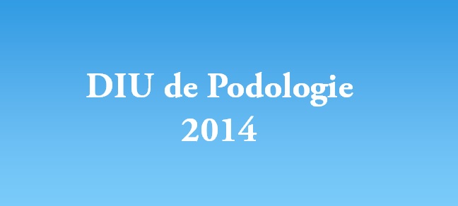 DIU de Podologie 2014 : Pied du sujet Agé
