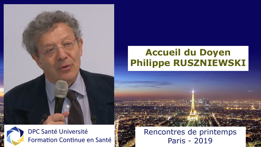 Rencontre de Printemps 2019 _ Propos introductif  Philippe RUSZNIEWSKI