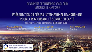 Rencontre de Printemps 2019 _Interview depuis Rabat avec Charles BOELEN et Jean‐François DENEF