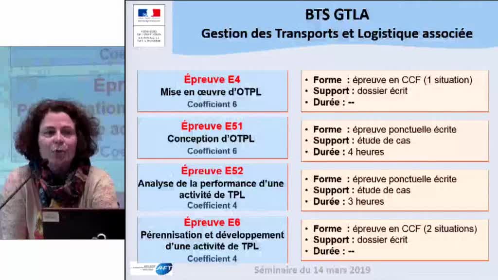 GTLA - Certifications - Épreuve E4 : mise en oeuvre d’opérations de transport et de prestations logistiques