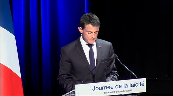Laïcité : Discours de Manuel Valls, Premier ministre - journée du 9 décembre 2015
