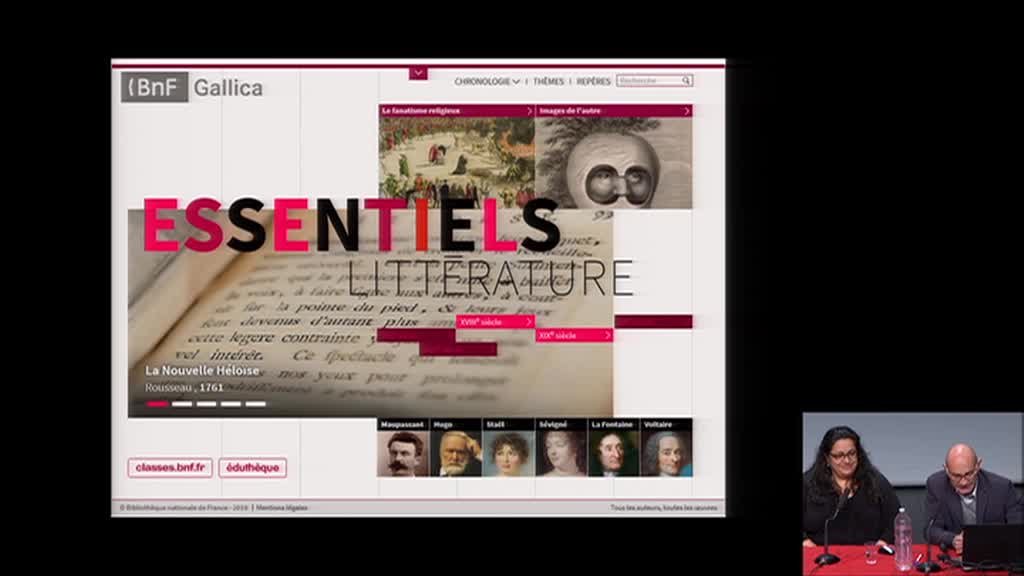 Les Essentiels de la littérature : conception et usages du portail d'histoire littéraire de la BnF