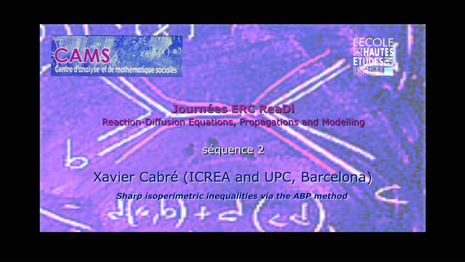 Xavier Cabré : Sharp isoperimetric inequalities via the ABP method
