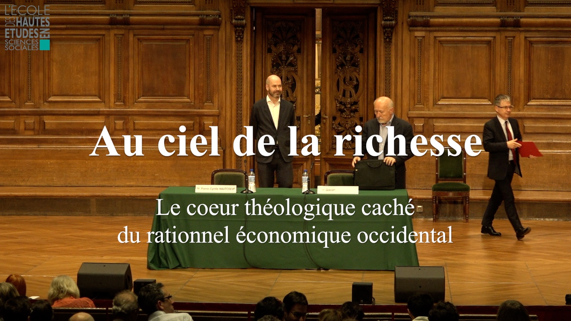 40ème Conférence Marc Bloch. Giacomo Todeschini "Au ciel de la richesse. Le cœur théologique caché du rationnel économique occidental ".