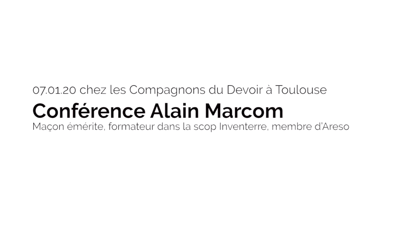 Conférence "La coopération dans le travail" par  Alain Marcom
