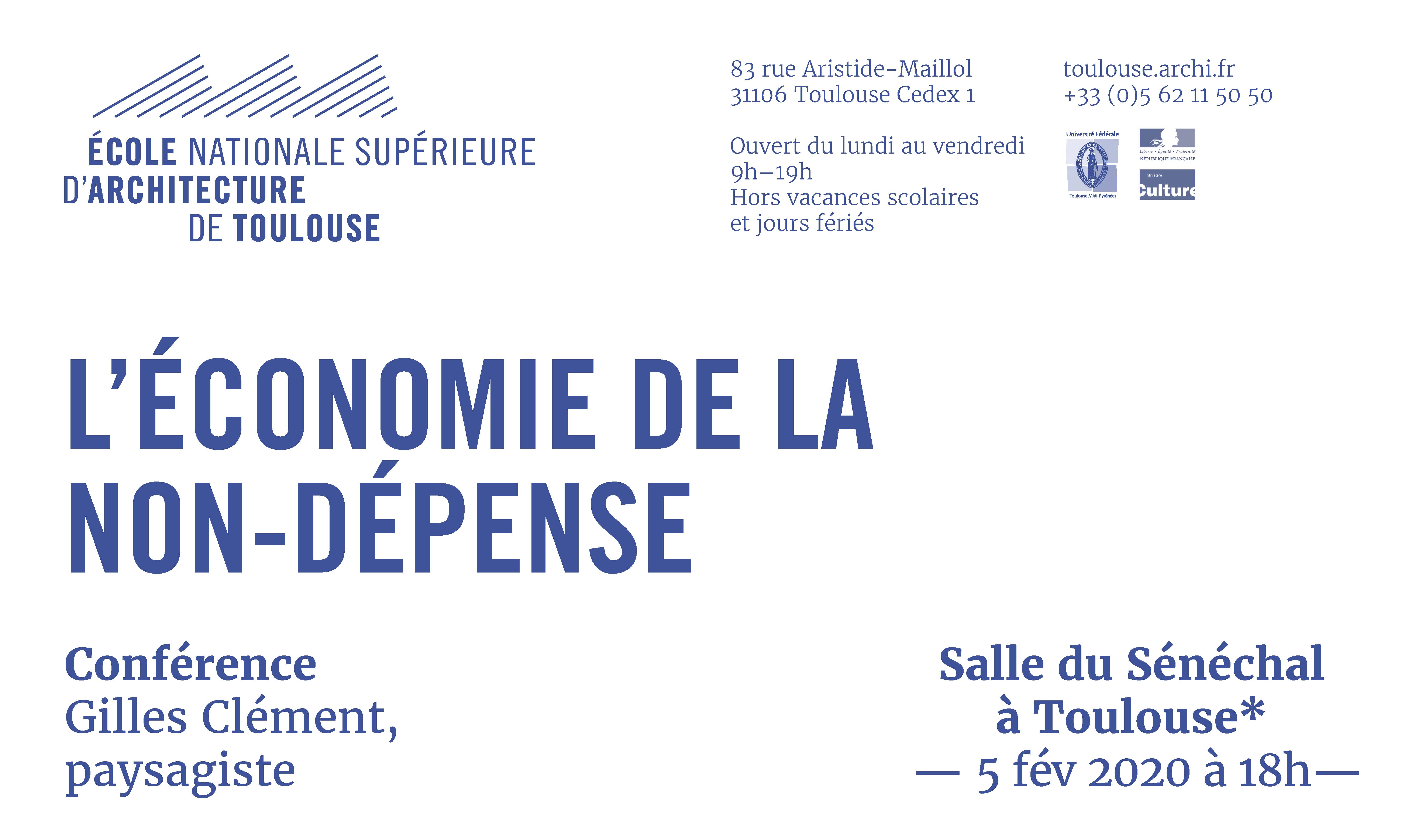 Conférence : l’Économie de la non dépense par Gilles Clément