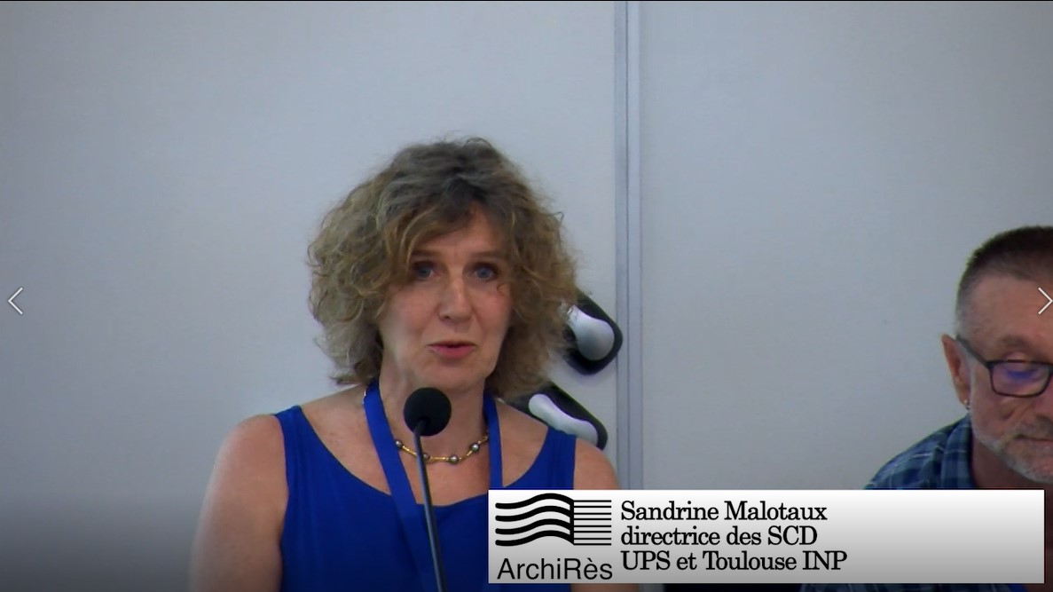 Séminaire ArchiRès 10 juillet 2019 INP Toulouse 06 Sandrine Malotaux , directrice des SCD d’UPS et Toulouse INP