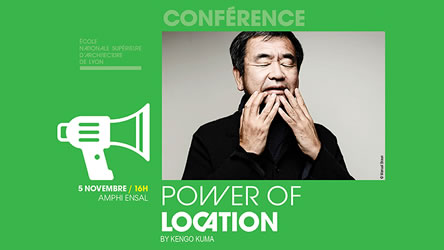 Conférence de Kengo KUMA - The power of location