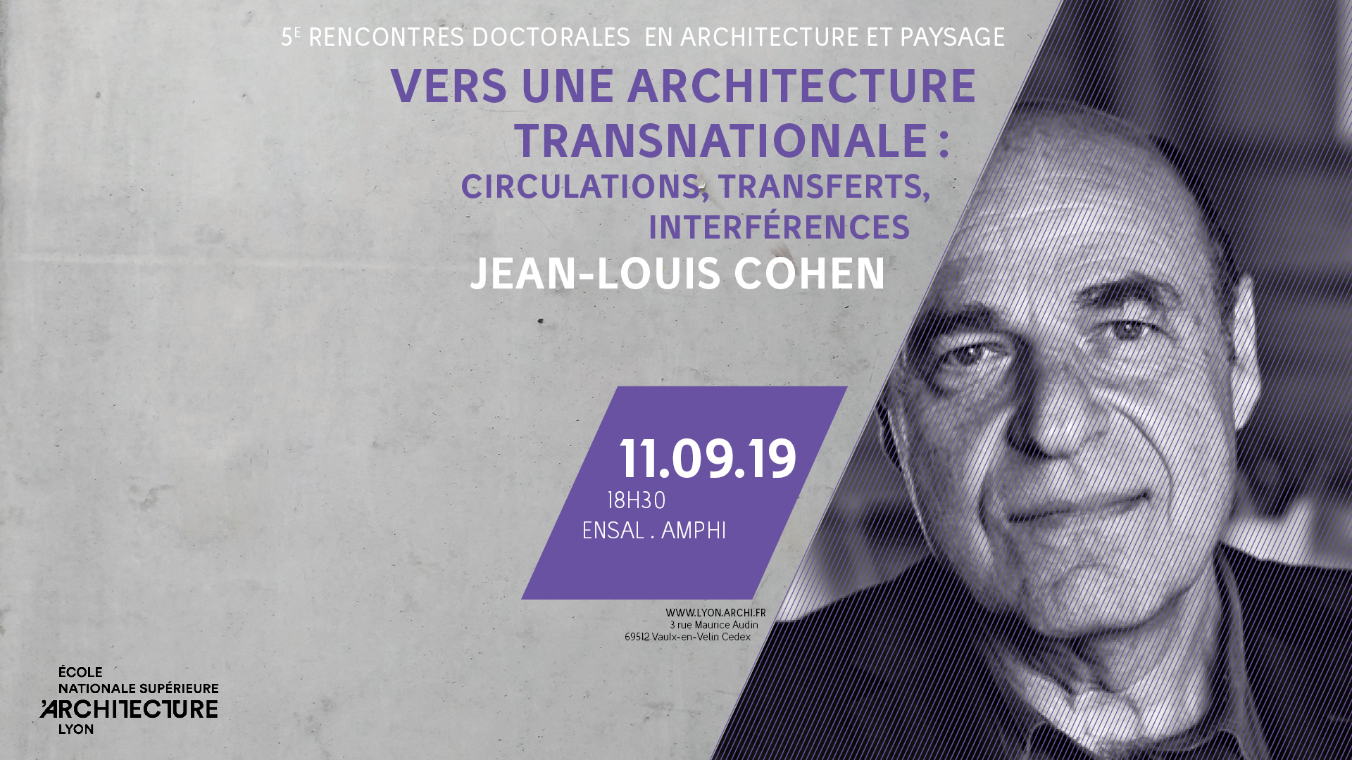 Conférence de Jean-Louis Cohen. Vers une architecture transnationale : circulations, transferts, interférences.