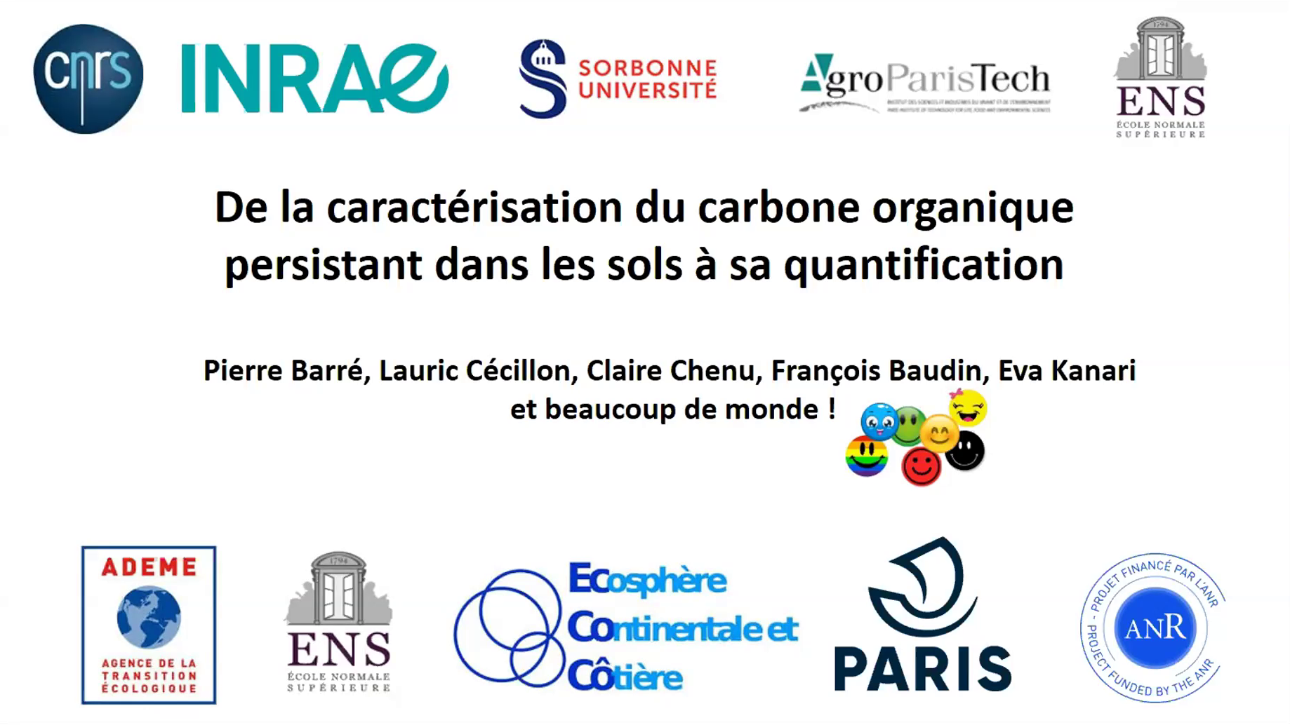 Pierre Barré : De l'identification du carbone persistant des sols à sa quantification