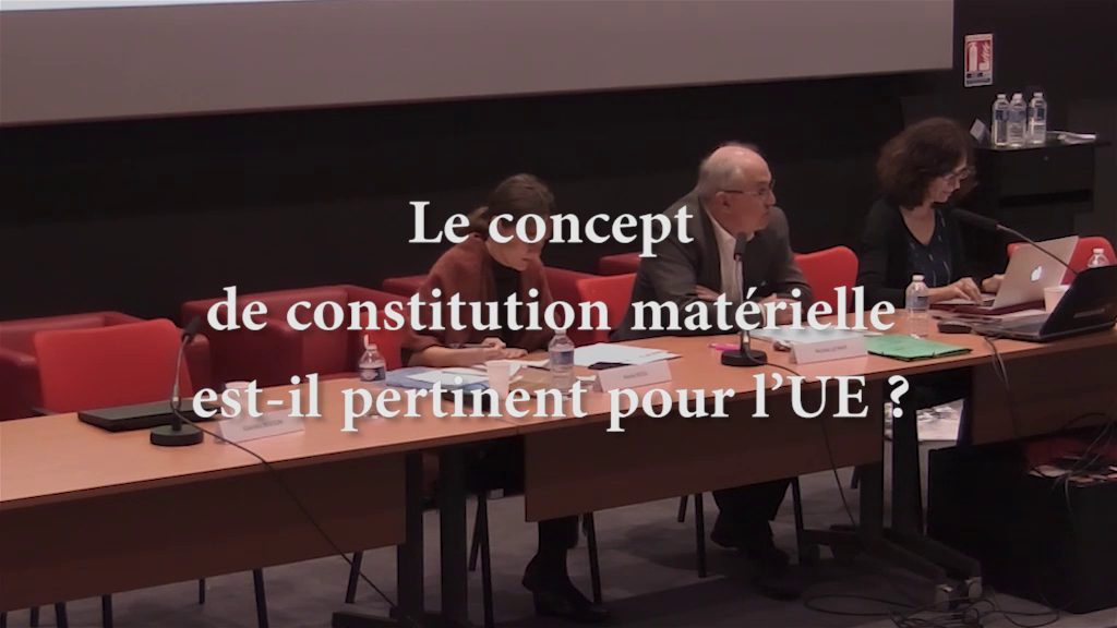 Le concept de constitution matérielle est-il pertinent pour l'UE ?