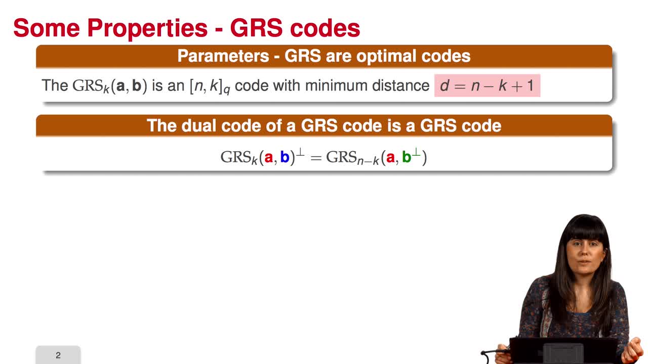 4.3. Distinguisher for GRS codes