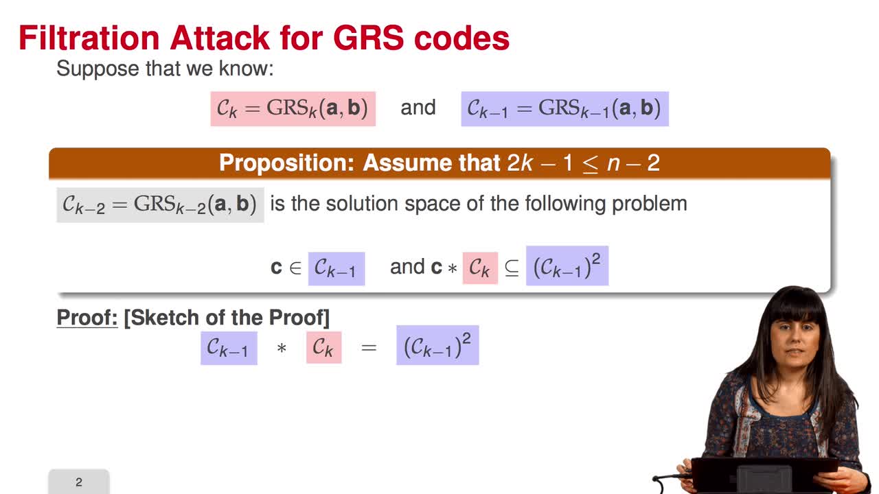 4.6. Attack against GRS codes