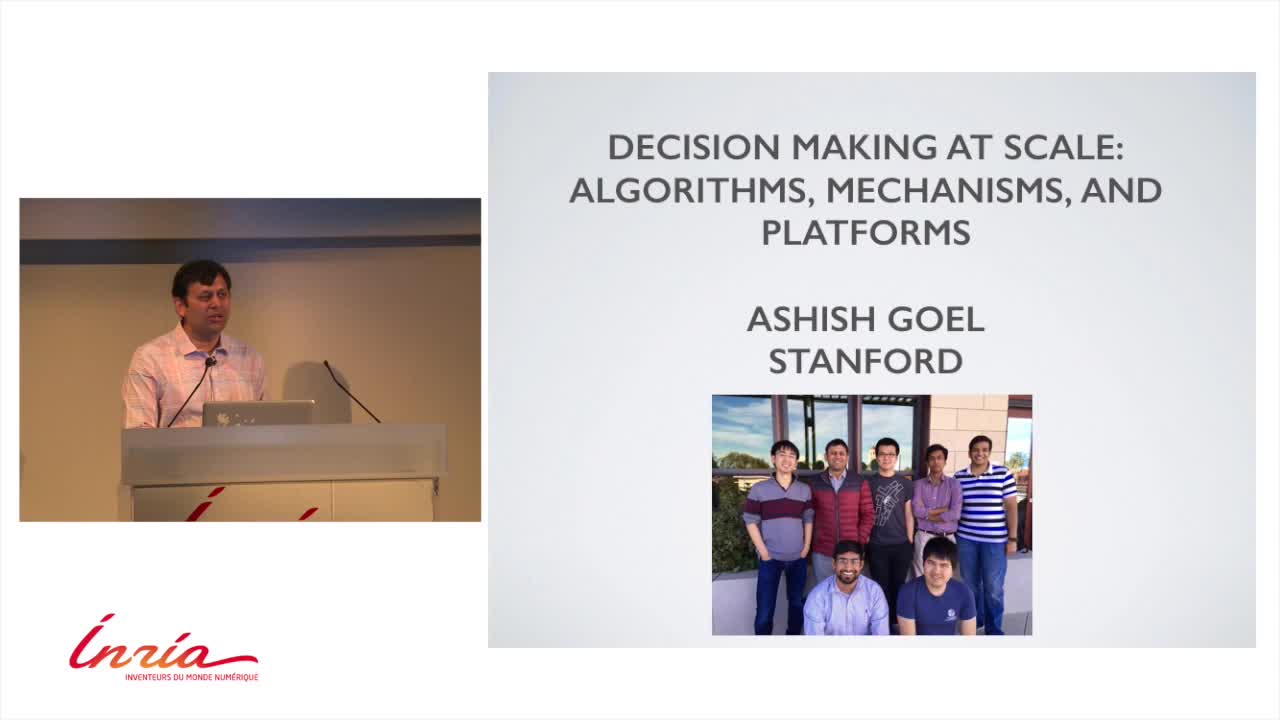 Decision making at scale: Algorithms, Mechanisms, and Platforms