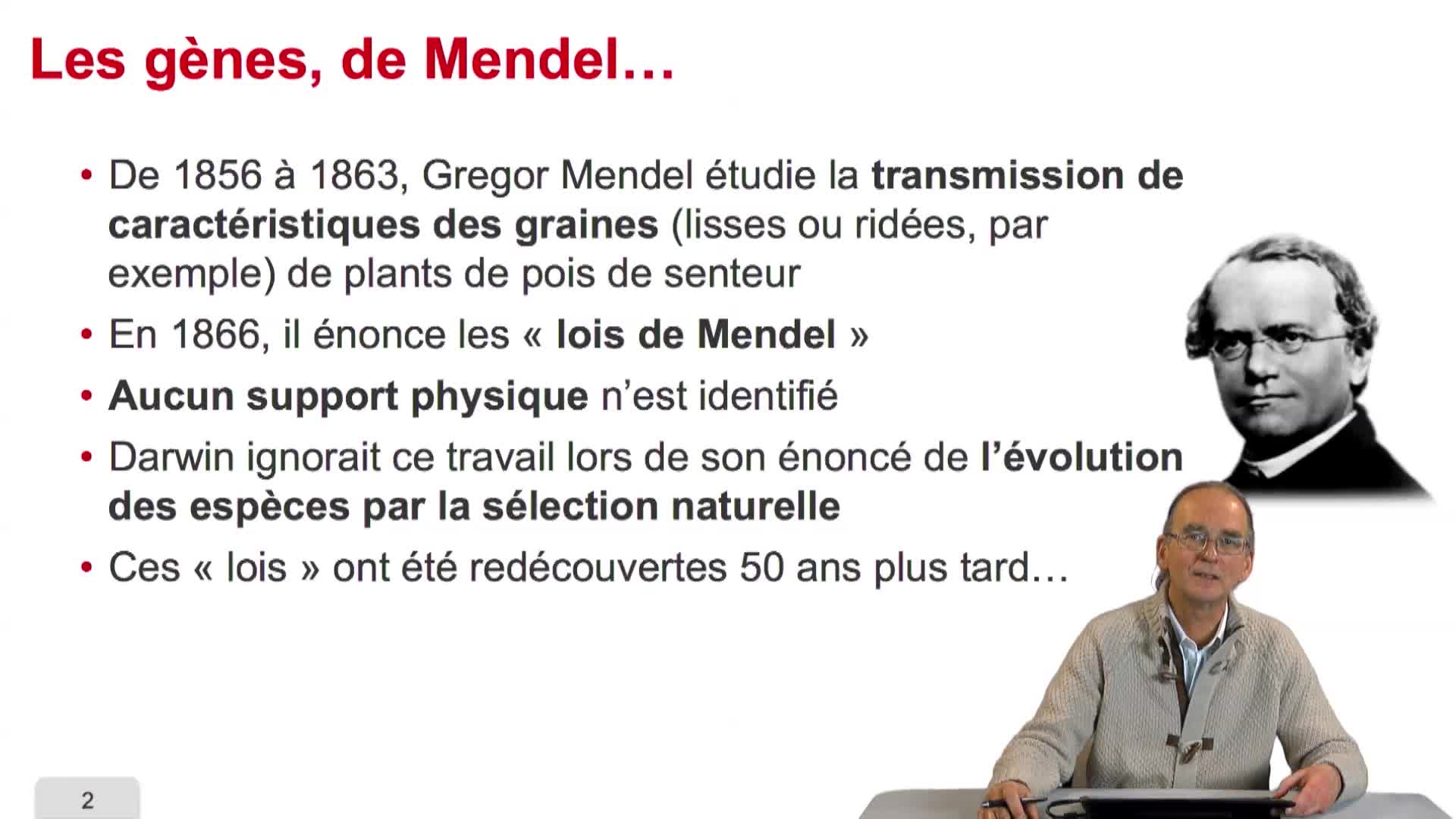 2.2. Les gènes, de Mendel à la biologie moléculaire