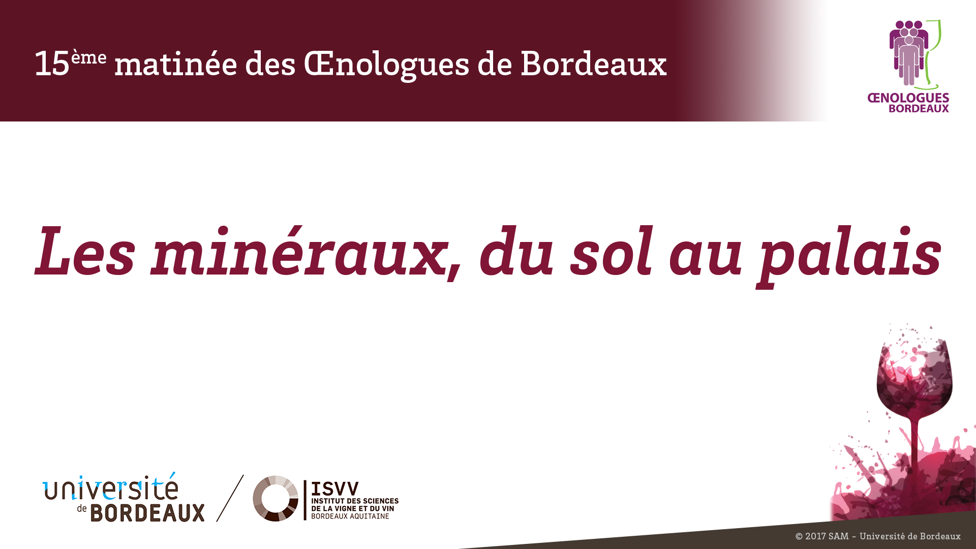 15e Matinée des Œnologues de Bordeaux / Débat 1