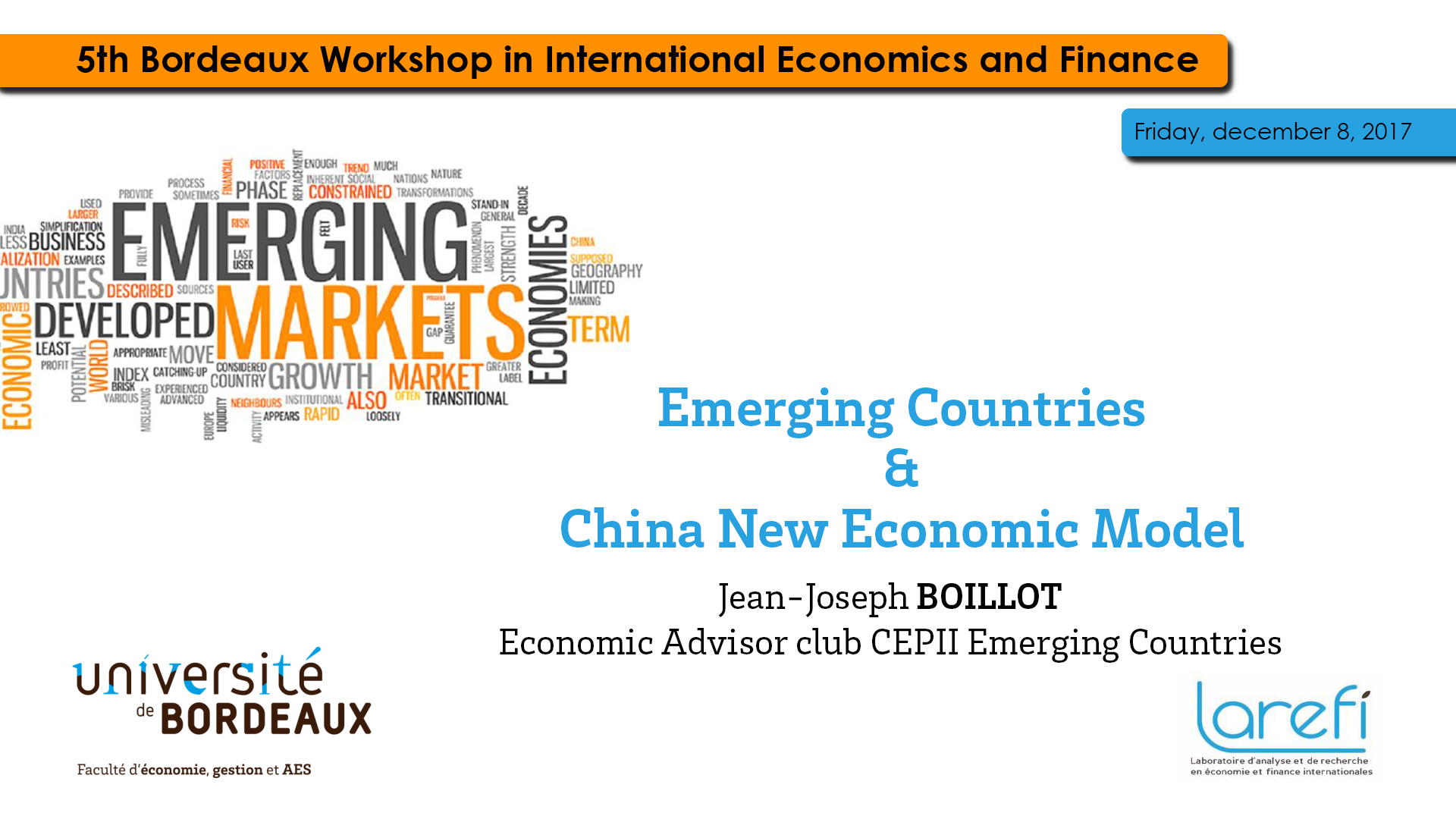Emerging countries and China new economic model