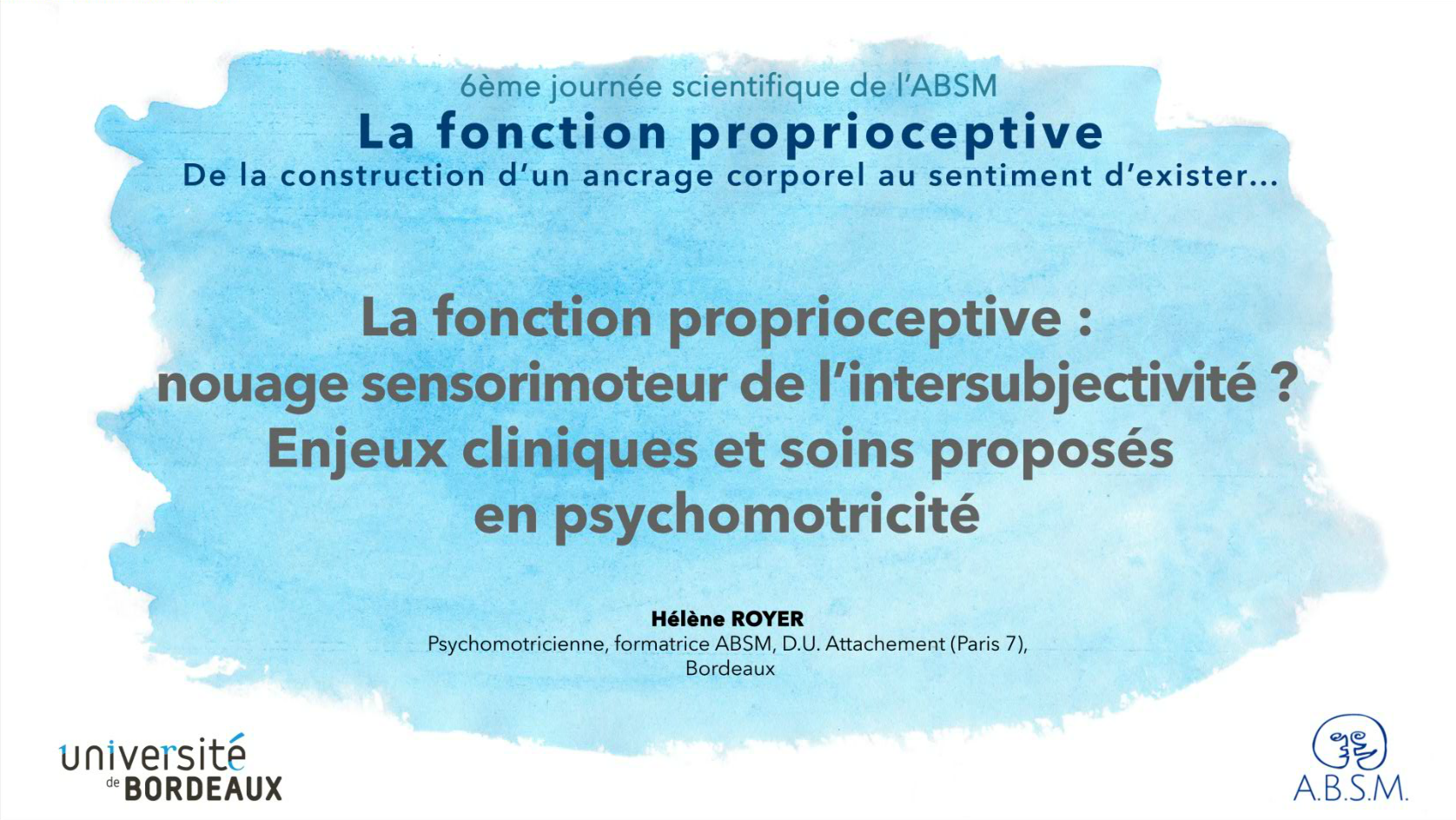 La fonction proprioceptive: nouage sensorimoteur de l’intersubjectivité ? Enjeux cliniques et soins proposés en psychomotricité